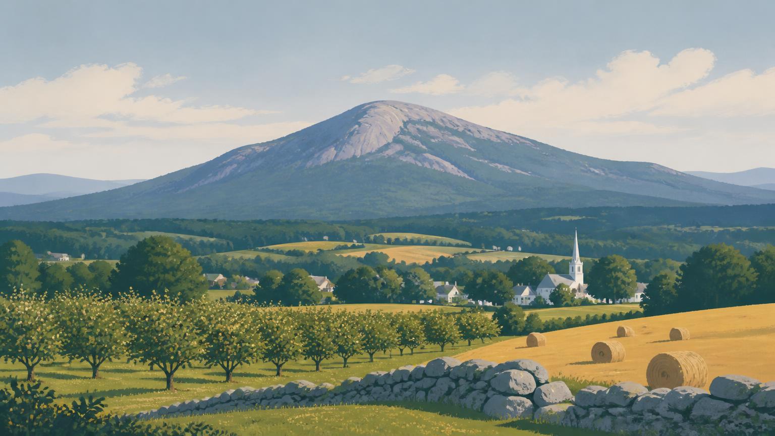 Illustration of the Monadnock Region region, where Alstead is located