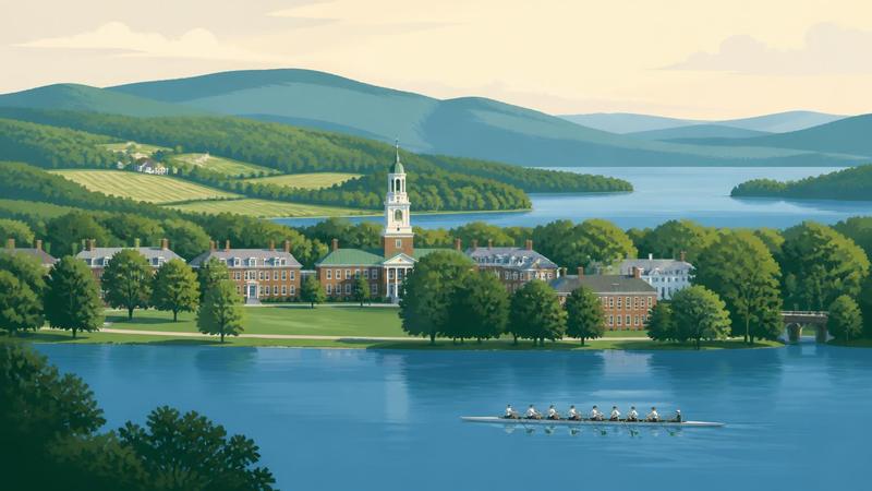 Illustration of the Dartmouth–Lake Sunapee region of New Hampshire