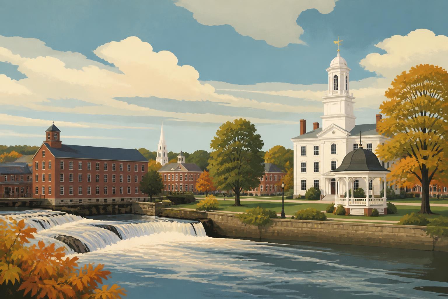 Illustration of Exeter, New Hampshire