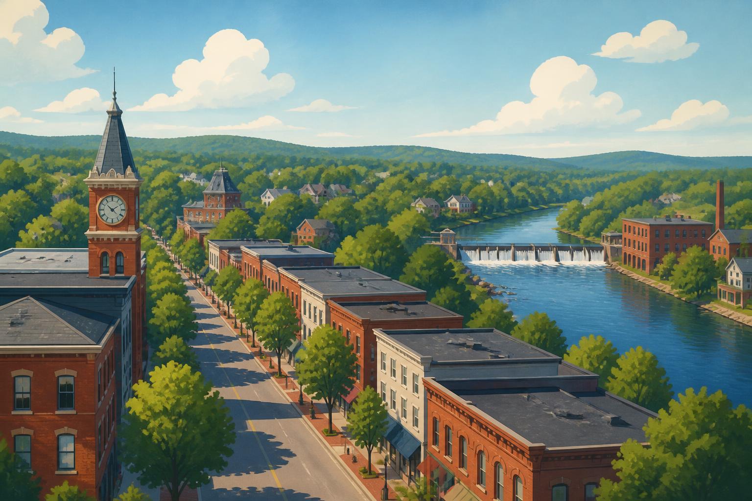 Illustration of Nashua, New Hampshire