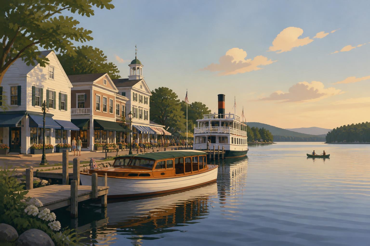 Illustration of Wolfeboro, New Hampshire