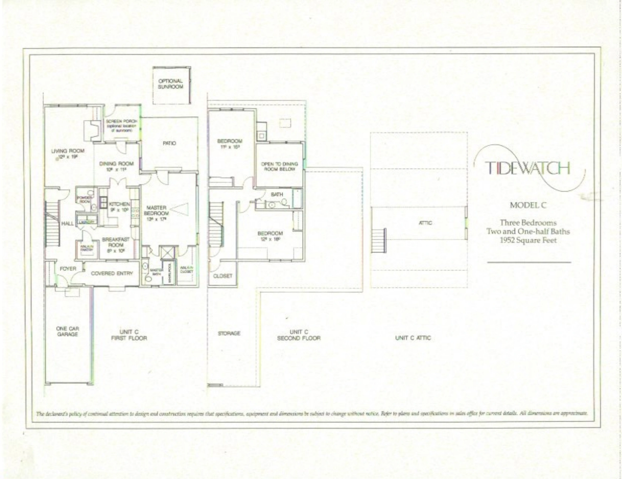 Model C original floor plan